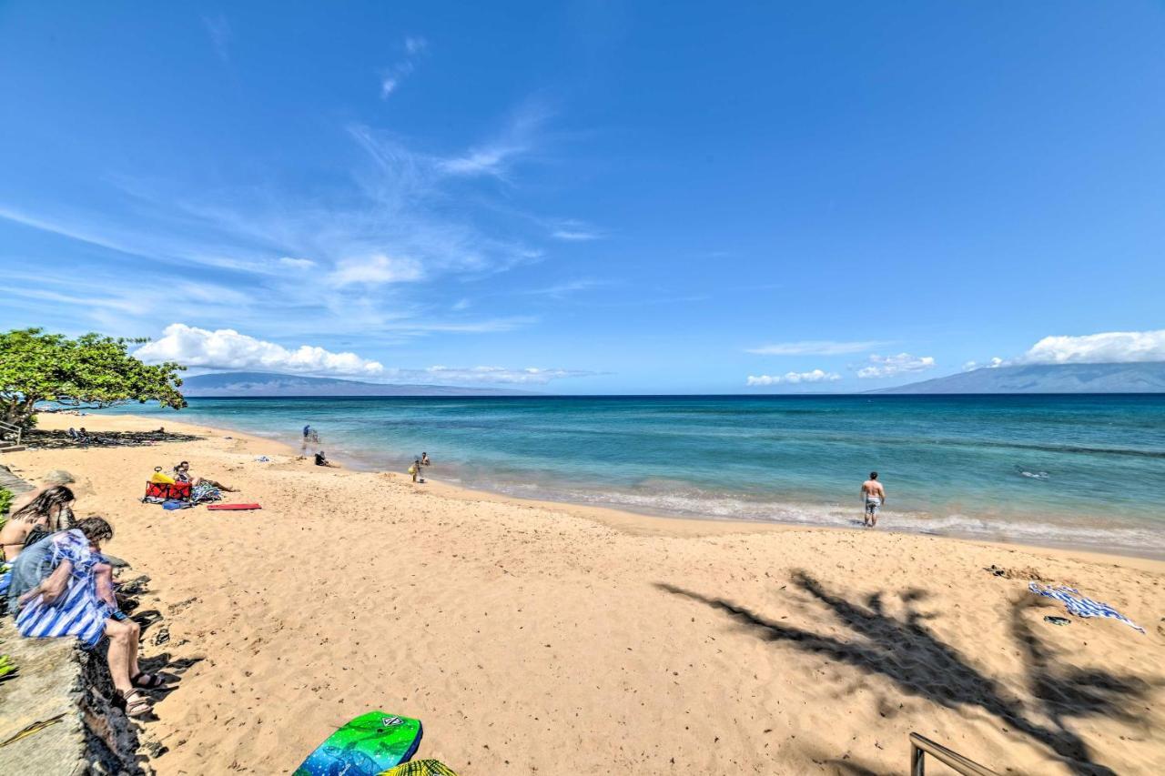 Cute Beachfront Condo With Lanai And Resort Pools Kahana ภายนอก รูปภาพ